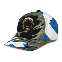 Clan Rutherford Tartan Crest Classic Cap SM70 Rutherford Tartan Tartan Cap   