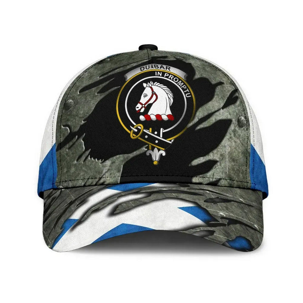 Clan Dunbar Crest Tartan Classic Cap YC64 Dunbar Tartan Tartan Cap   