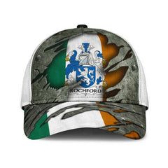 Clan Rochford Coat Of Arms - Irish Family Crest Classic Cap AG51 Rochford Coat Of Arms Irish Cap   