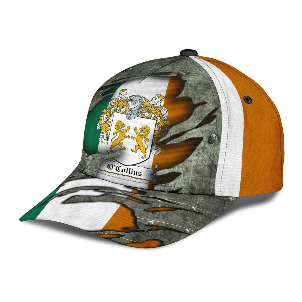 Clan Ocollins Coat Of Arms - Irish Family Crest Classic Cap WM13 Ocollins Coat Of Arms Irish Cap   