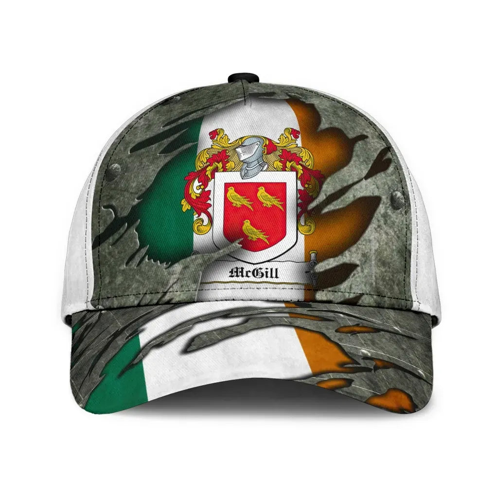 Clan Mcgill Coat Of Arms - Irish Family Crest Classic Cap QZ88 Mcgill Coat Of Arms Irish Cap   