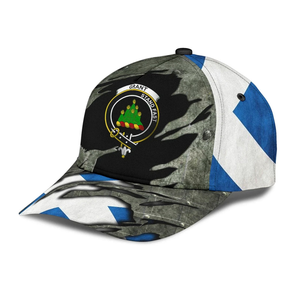 Clan Grant Tartan Crest Classic Cap NT25 Grant Tartan Tartan Cap   