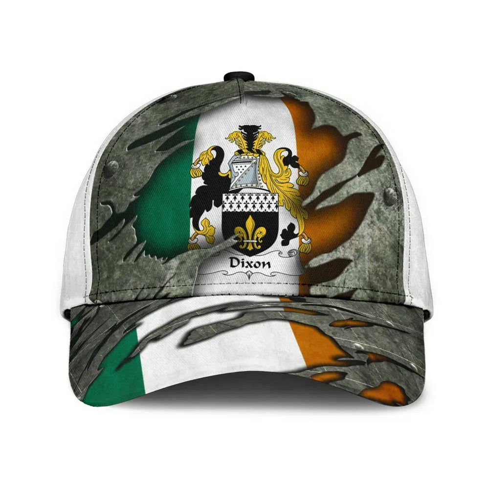 Clan Dixon Coat Of Arms - Irish Family Crest Classic Cap PC44 Dixon Coat Of Arms Irish Cap   
