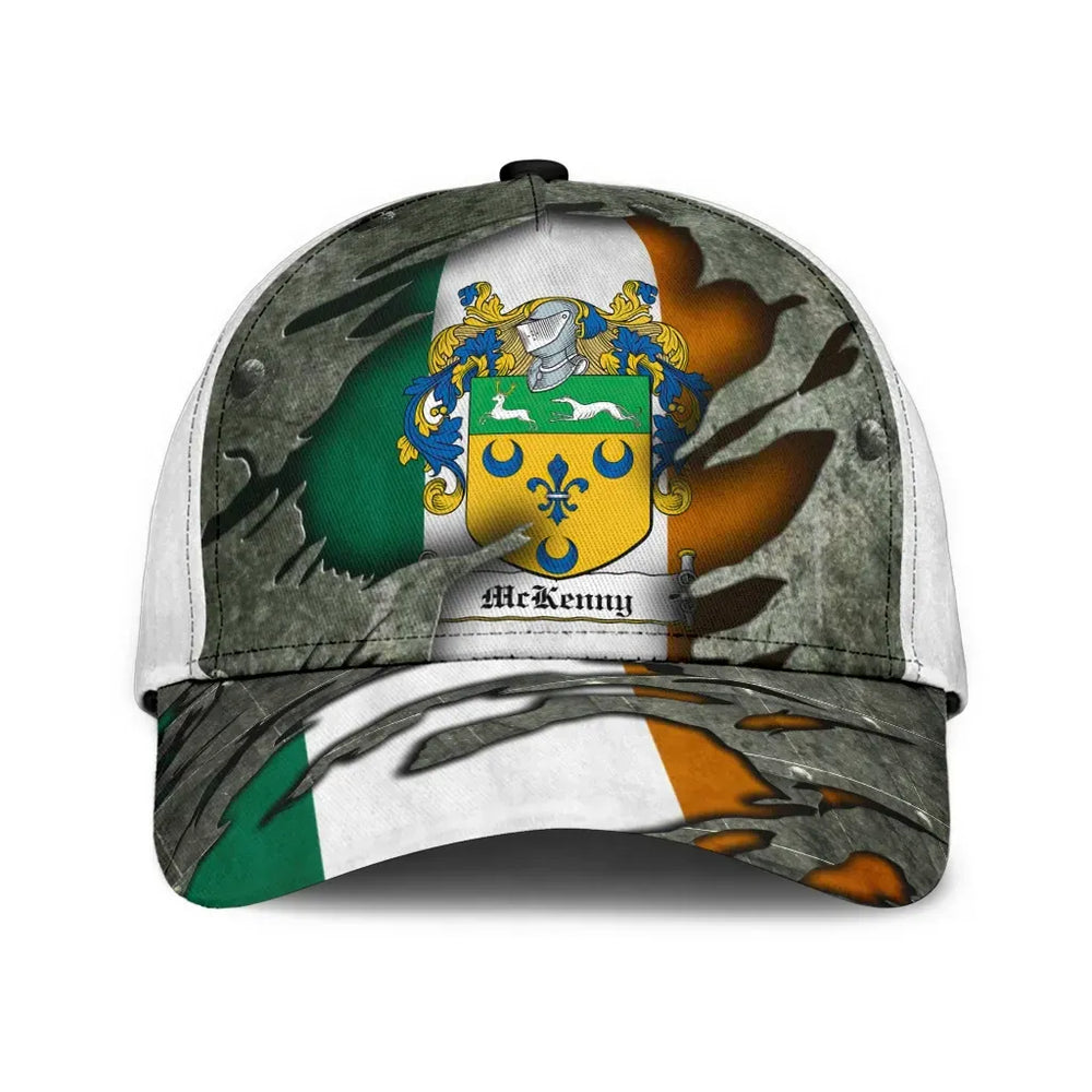 Clan Mckenny Coat Of Arms - Irish Family Crest Classic Cap KL25 Mckenny Coat Of Arms Irish Cap   