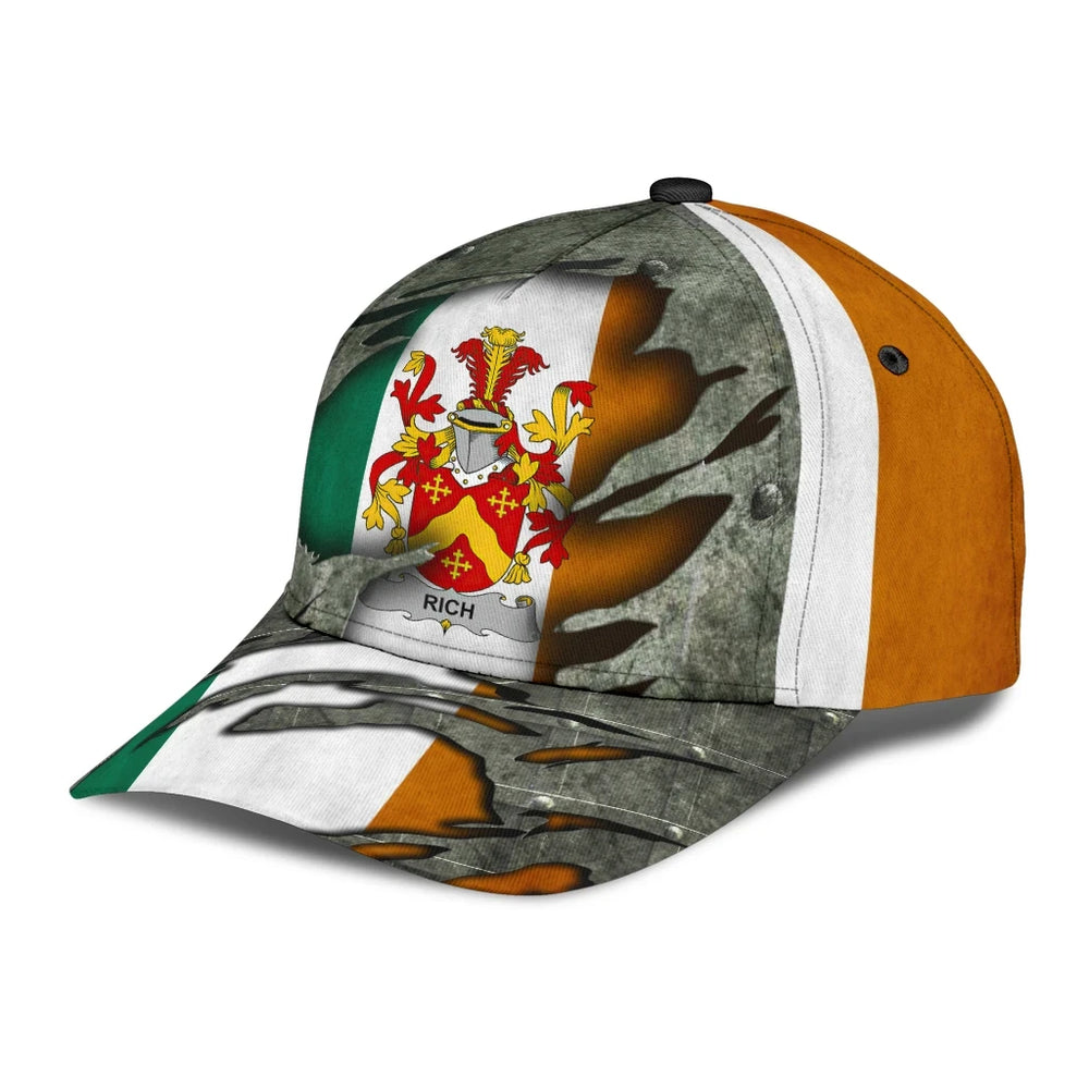 Clan Rich Coat Of Arms - Irish Family Crest Classic Cap HW41 Rich Coat Of Arms Irish Cap   