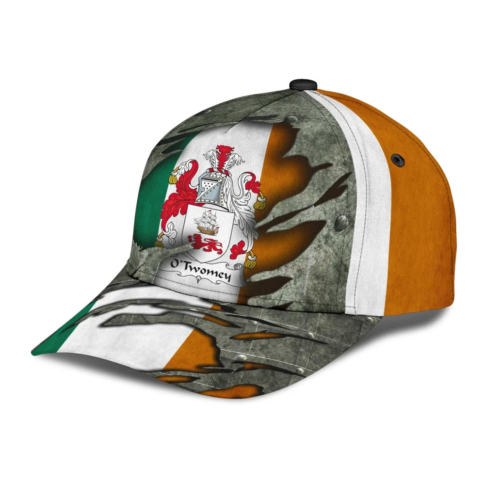 Clan Otwomey Coat Of Arms - Irish Family Crest Classic Cap ET73 Otwomey Coat Of Arms Irish Cap   