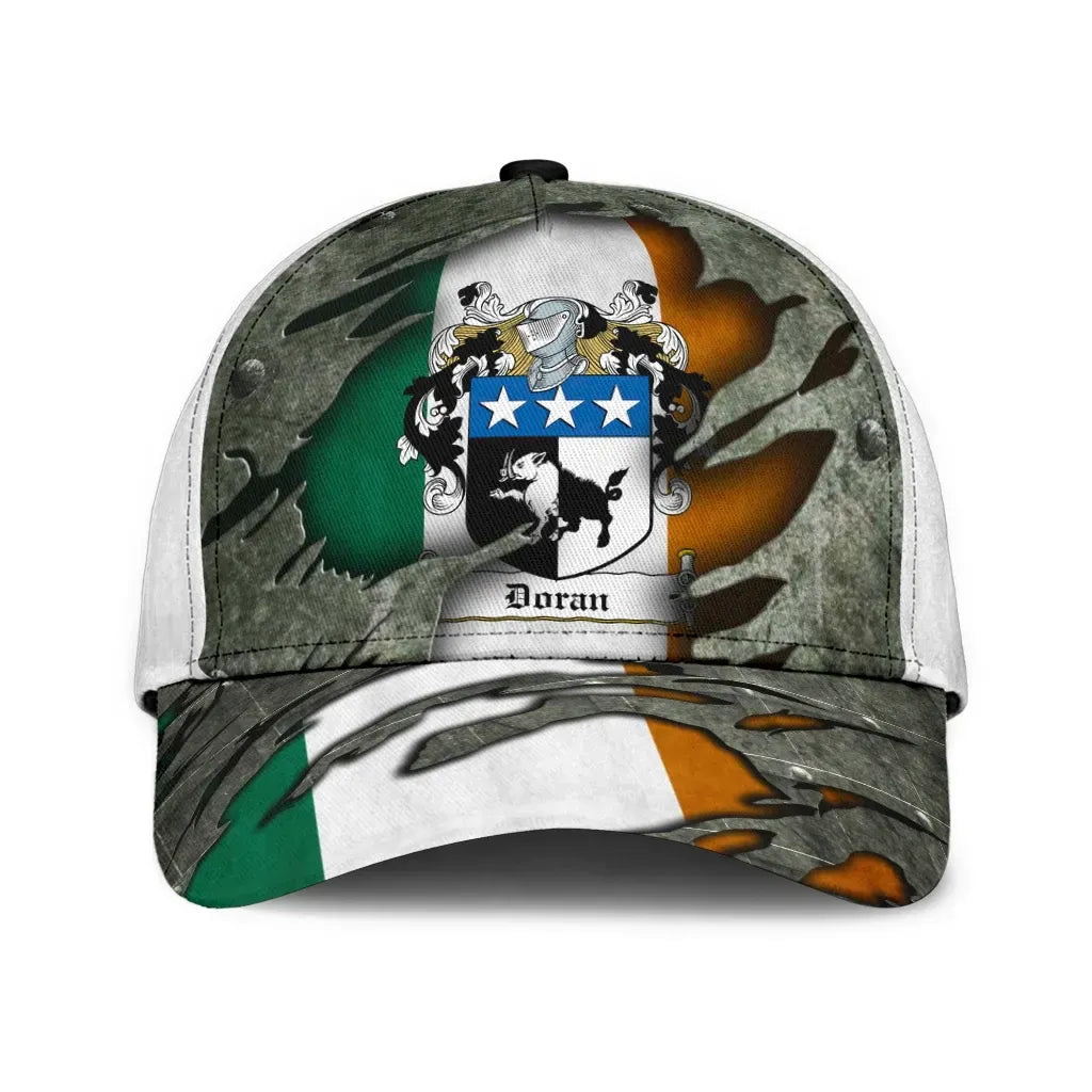 Clan Doran Coat Of Arms - Irish Family Crest Classic Cap YW49 Doran Coat Of Arms Irish Cap   