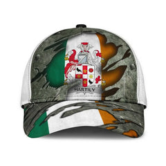 Clan Hartily Coat Of Arms - Irish Family Crest Classic Cap MT79 Hartily Coat Of Arms Irish Cap   