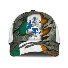 Clan Mason Coat Of Arms - Irish Family Crest Classic Cap OB86 Mason Coat Of Arms Irish Cap   