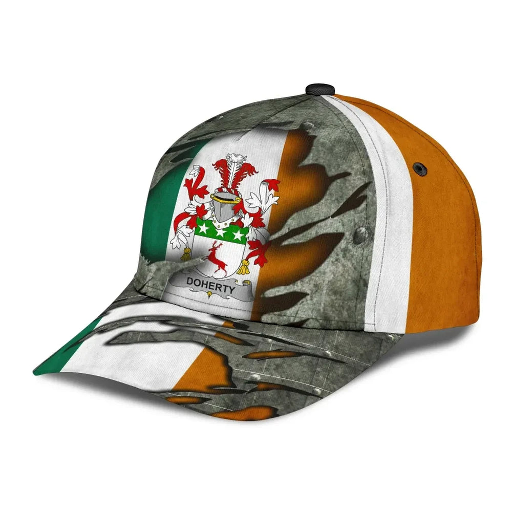 Clan Doherty Coat Of Arms - Irish Family Crest Classic Cap EH17 Doherty Coat Of Arms Irish Cap   