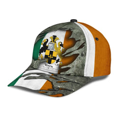 Clan Vesey Coat Of Arms - Irish Family Crest Classic Cap XY56 Vesey Coat Of Arms Irish Cap   