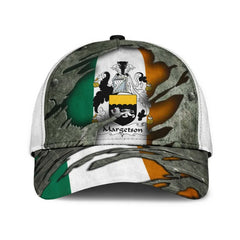 Clan Margetson Coat Of Arms - Irish Family Crest Classic Cap BM90 Margetson Coat Of Arms Irish Cap   