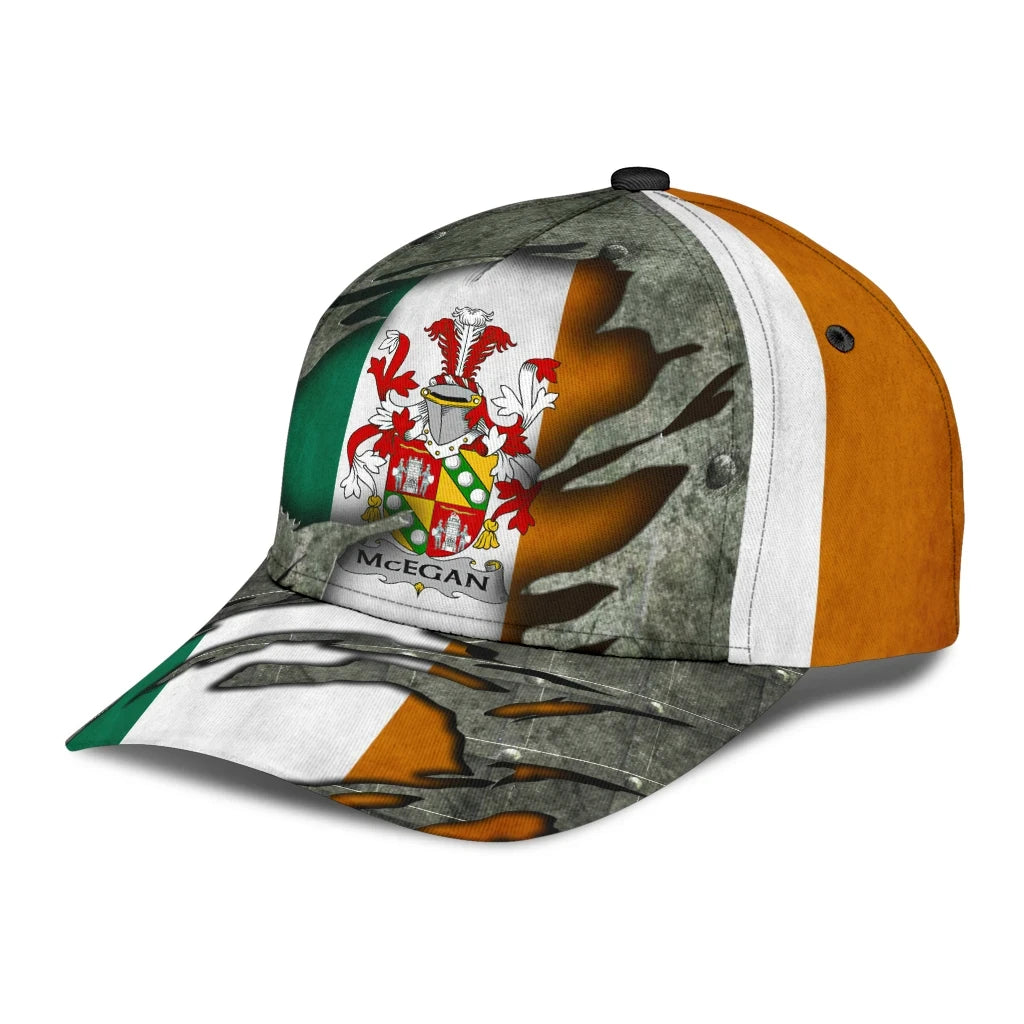 Clan Mcegan Coat Of Arms - Irish Family Crest Classic Cap ZD57 Mcegan Coat Of Arms Irish Cap   