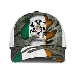 Clan Molloy Coat Of Arms - Irish Family Crest Classic Cap HV80 Molloy Coat Of Arms Irish Cap   