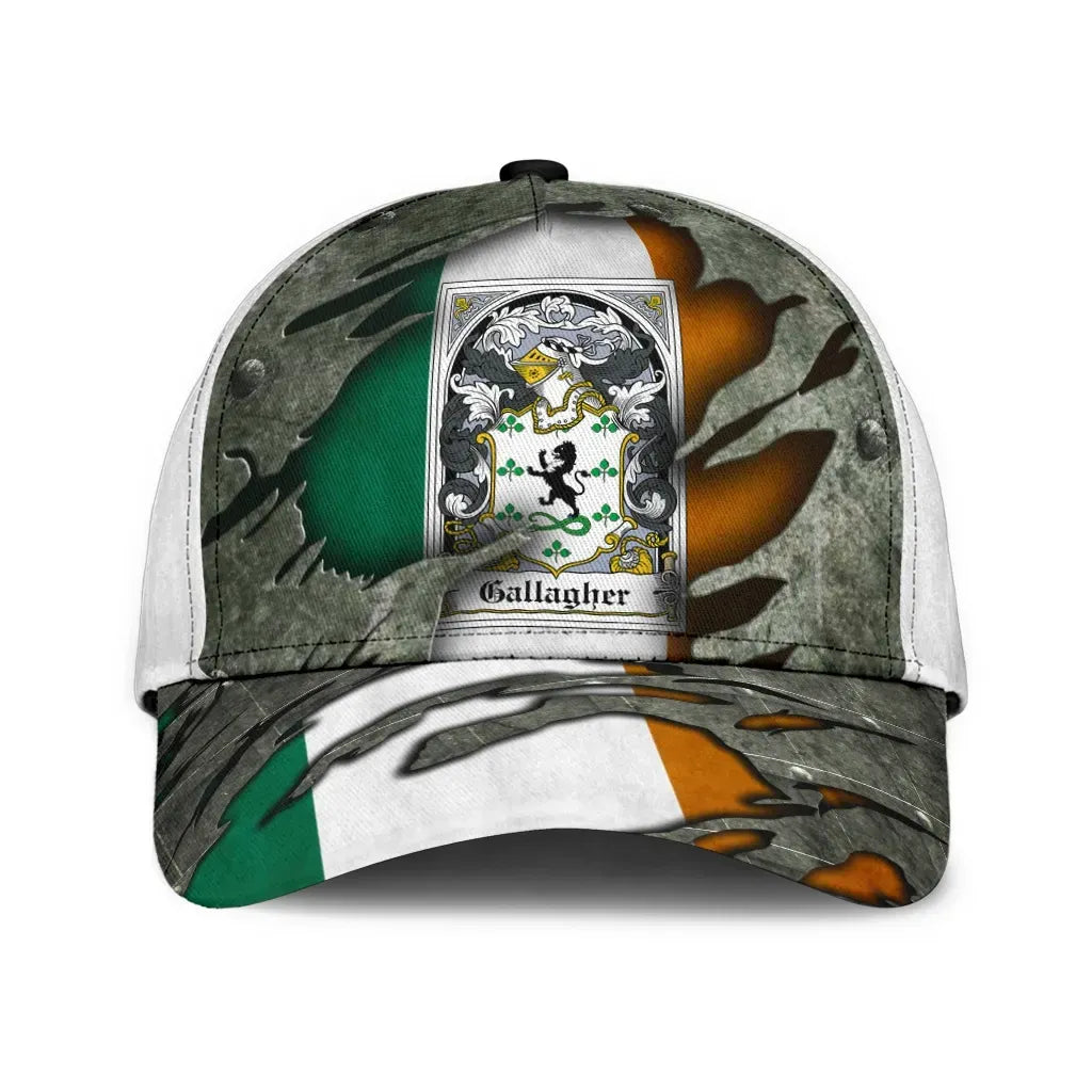 Clan Gallagher Coat Of Arms - Irish Family Crest Classic Cap VV12 Gallagher Coat Of Arms Irish Cap   