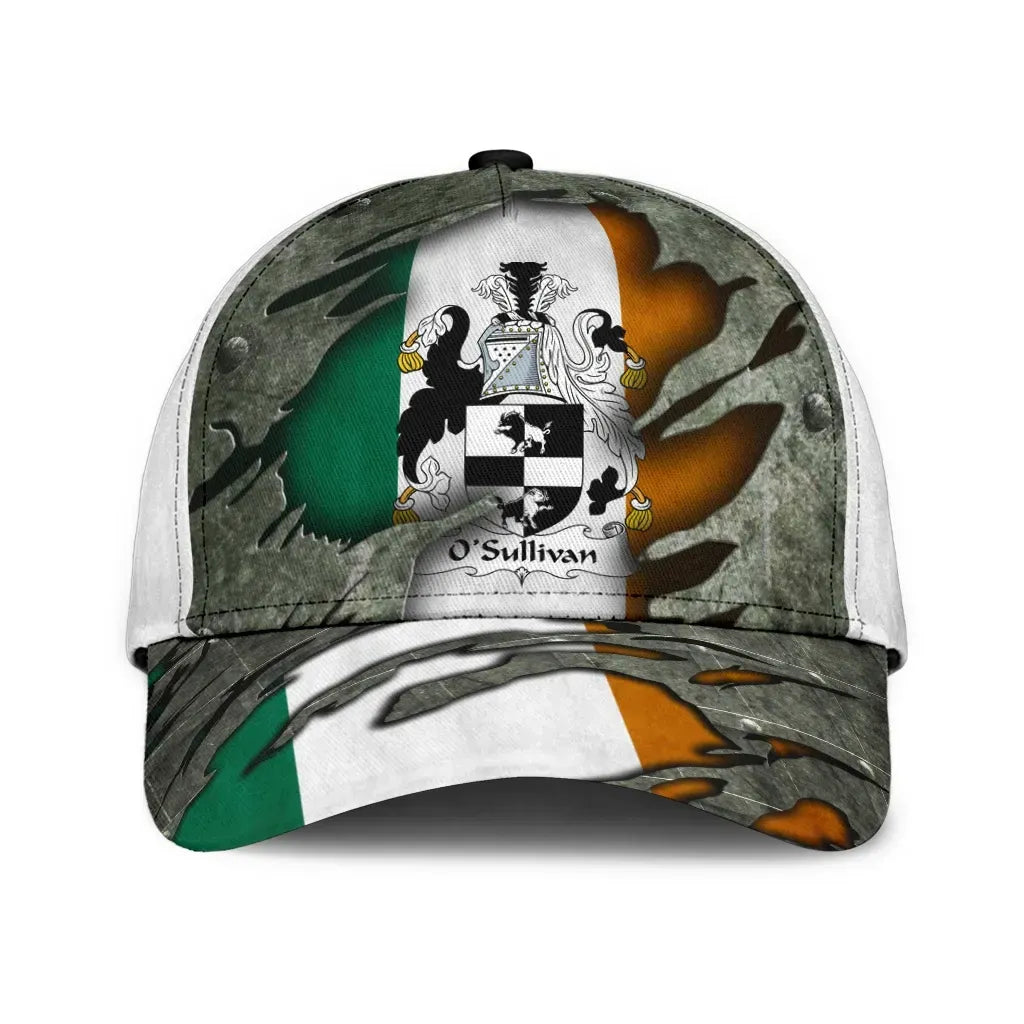 Clan Osullivan Coat Of Arms - Irish Family Crest Classic Cap DW43 Osullivan Coat Of Arms Irish Cap   