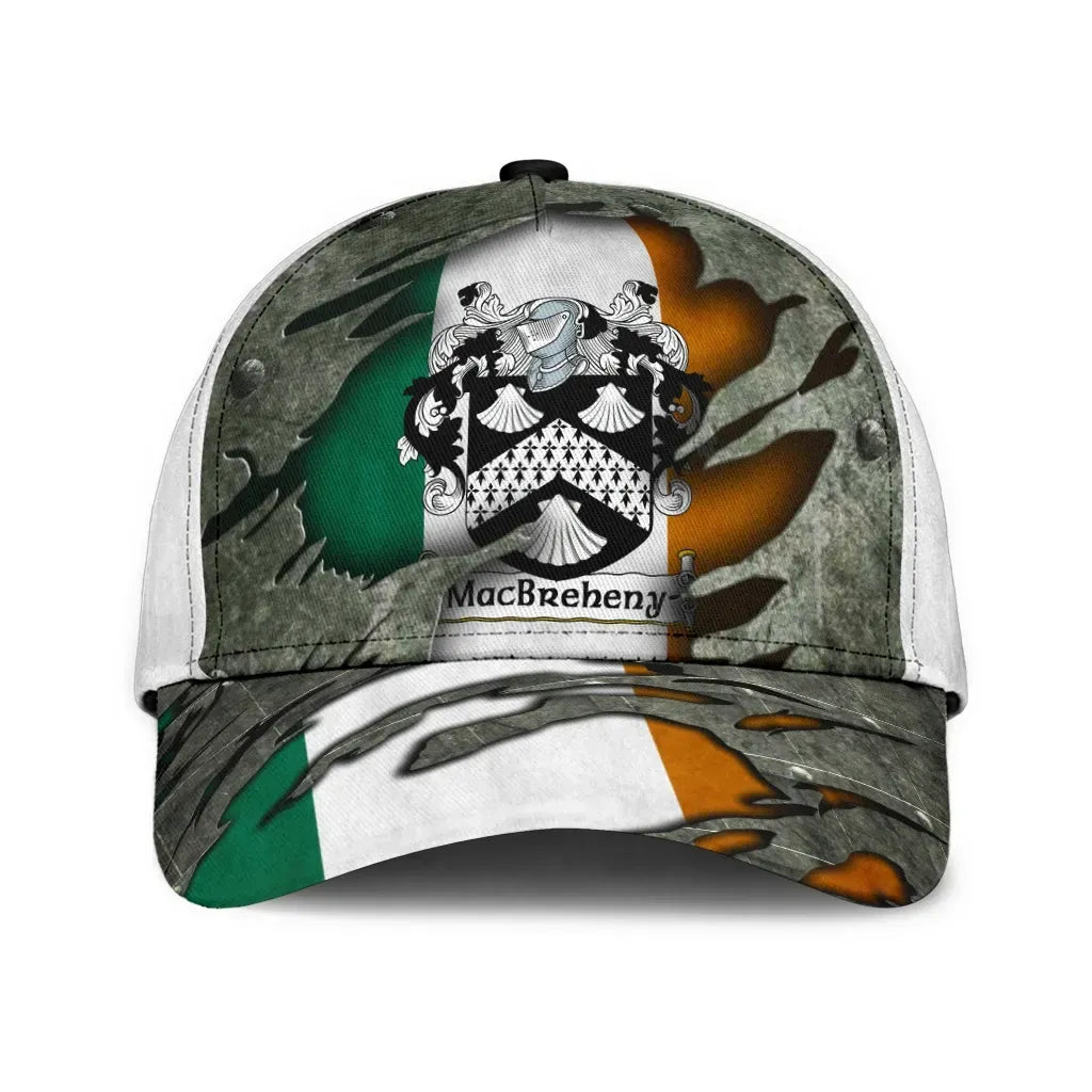 Clan Macbreheny Coat Of Arms - Irish Family Crest Classic Cap UE93 Macbreheny Coat Of Arms Irish Cap   