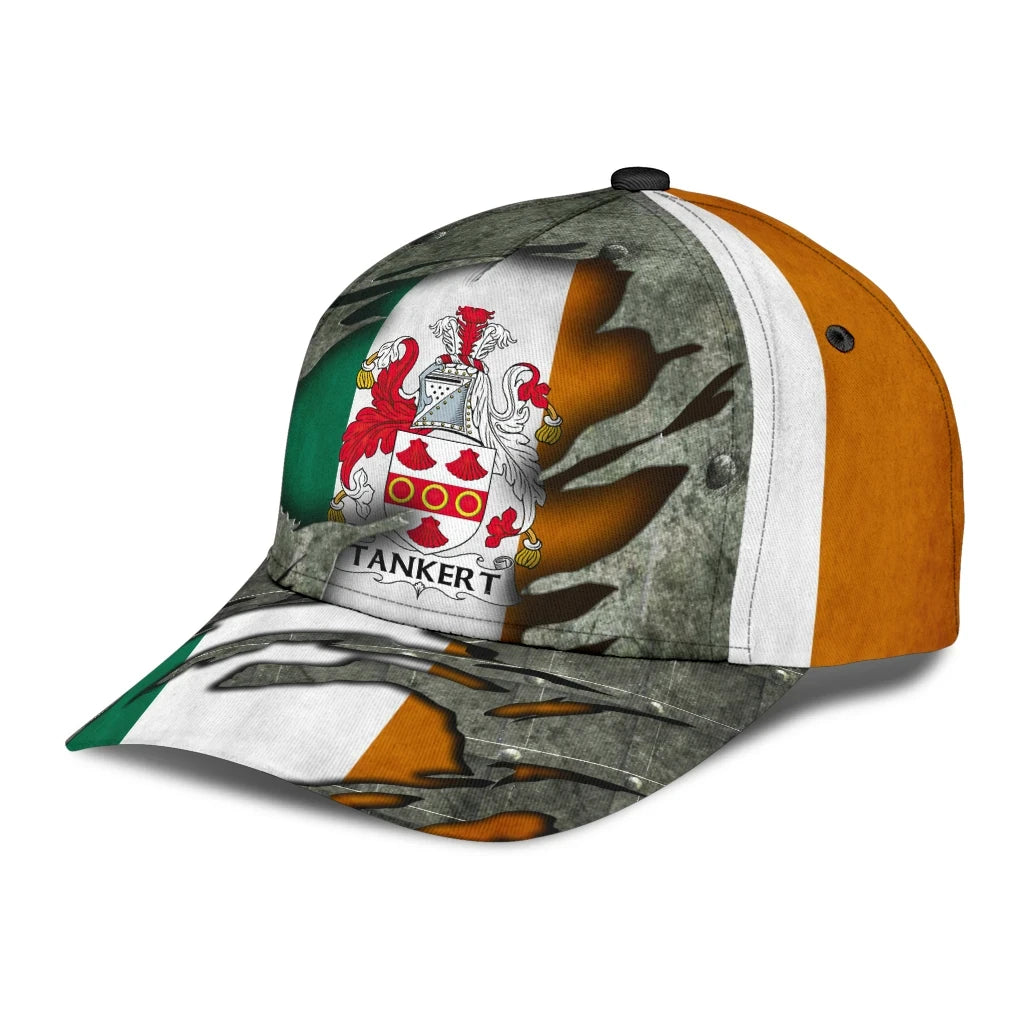 Clan Tankert Coat Of Arms - Irish Family Crest Classic Cap PL54 Tankert Coat Of Arms Irish Cap   