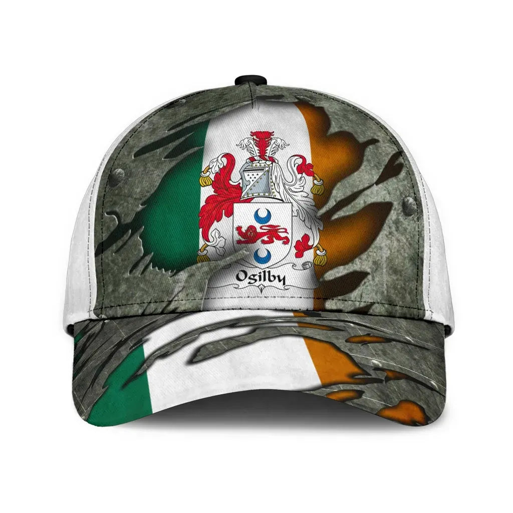 Clan Ogilby Coat Of Arms - Irish Family Crest Classic Cap YP20 Ogilby Coat Of Arms Irish Cap   