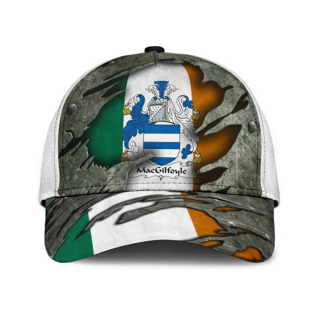 Clan Macgilfoyle Coat Of Arms - Irish Family Crest Classic Cap BD56 Macgilfoyle Coat Of Arms Irish Cap   