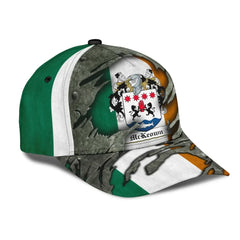 Clan Mckeown Coat Of Arms - Irish Family Crest Classic Cap HR79 Mckeown Coat Of Arms Irish Cap   