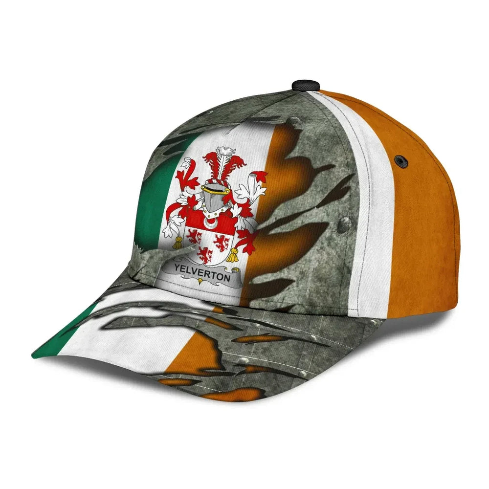 Clan Yelverton Coat Of Arms - Irish Family Crest Classic Cap BL17 Yelverton Coat Of Arms Irish Cap   