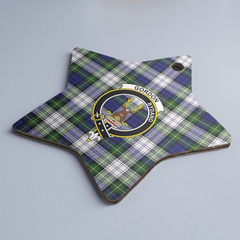 Clan Gordon Dress Modern Tartan Crest Star Ceramic Ornament WM49 Gordon Dress Modern Tartan Tartan Christmas   