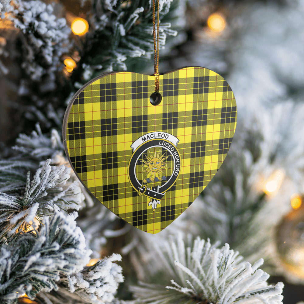 Clan MacLeod of Lewis Modern Tartan Crest Heart Ceramic Ornament AF59 MacLeod of Lewis Modern Tartan Tartan Christmas   