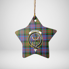 Clan Carnegie Ancient Tartan Crest Star Ceramic Ornament IT40 Carnegie Ancient Tartan Tartan Christmas   