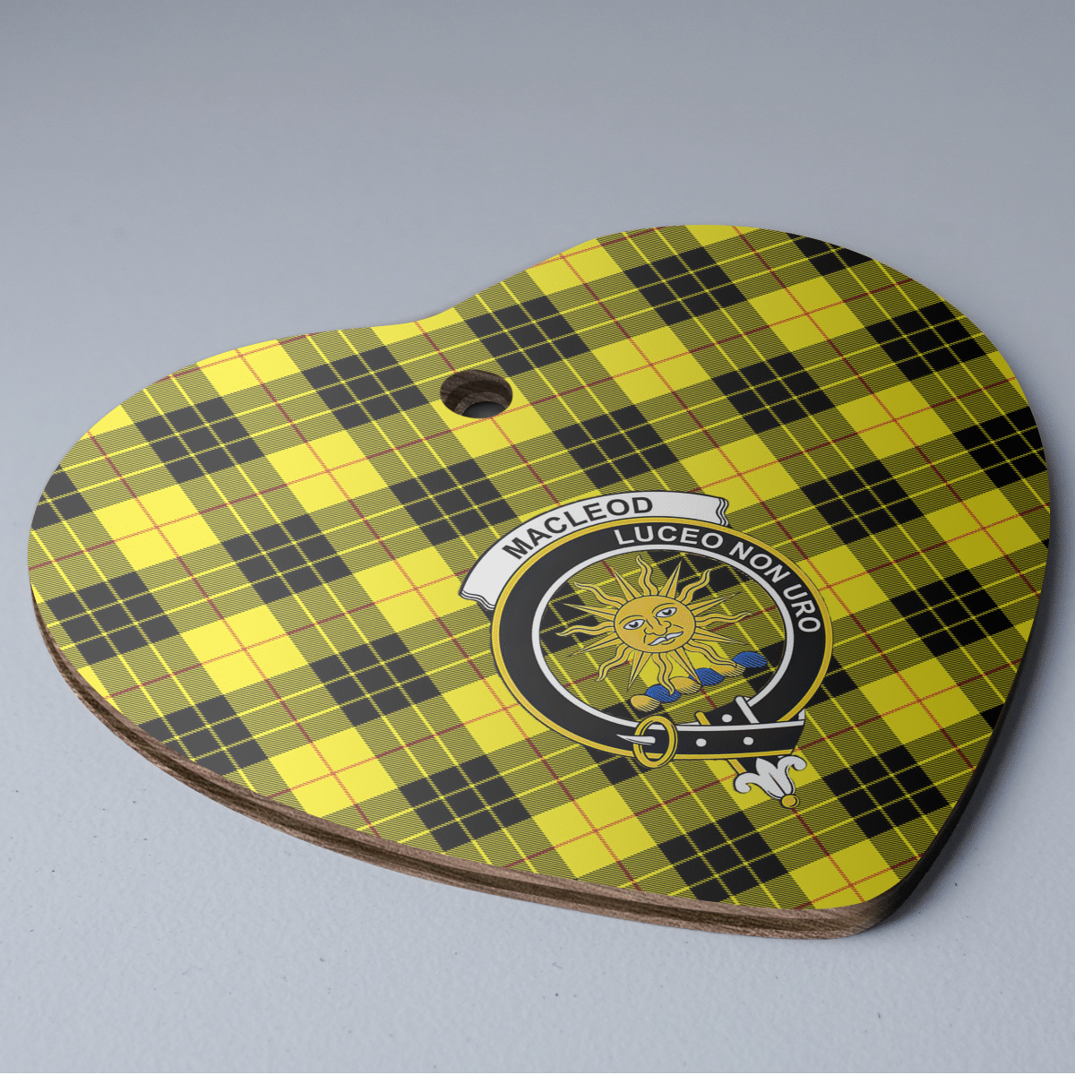 Clan MacLeod of Lewis Modern Tartan Crest Heart Ceramic Ornament AF59 MacLeod of Lewis Modern Tartan Tartan Christmas   