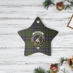 Clan MacMillan Hunting Modern Tartan Crest Star Ceramic Ornament AT33 MacMillan Hunting Modern Tartan Tartan Christmas   