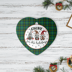 Clan Cranstoun Tartan Tartan Crest Gnome Heart Ceramic Ornament VK86 Cranstoun Tartan Tartan Christmas   