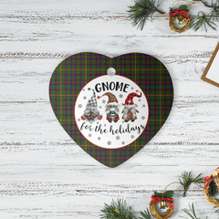 Clan Hall Tartan Tartan Crest Gnome Heart Ceramic Ornament HK82 Hall Tartan Tartan Christmas   