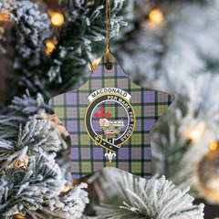 Clan MacDonald Ancient Tartan Crest Star Ceramic Ornament FI27 MacDonald Ancient Tartan Tartan Christmas   