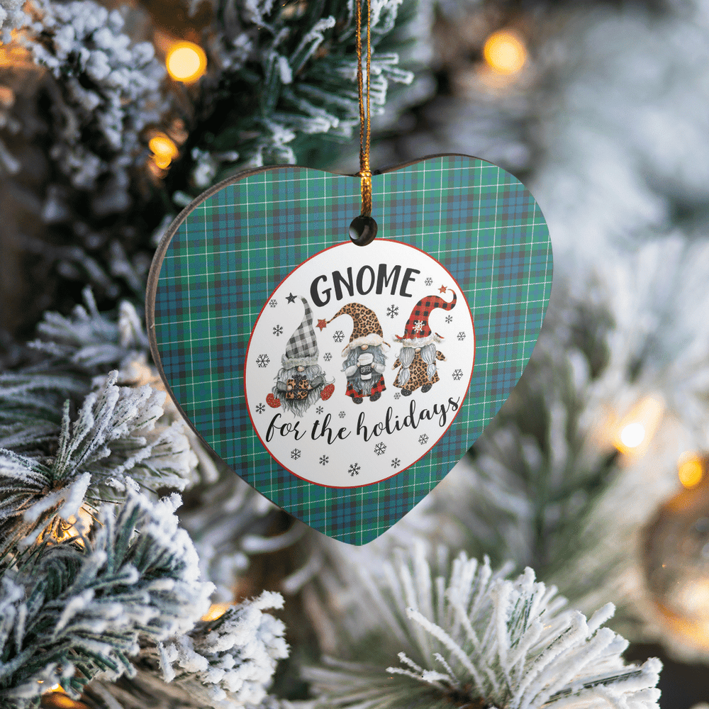 Clan MacNeill of Colonsay Ancient Tartan Tartan Crest Gnome Heart Ceramic Ornament BP45 MacNeill of Colonsay Ancient Tartan Tartan Christmas   
