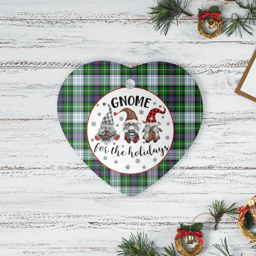 Clan MacKenzie Dress Modern Tartan Tartan Crest Gnome Heart Ceramic Ornament HU40 MacKenzie Dress Modern Tartan Tartan Christmas   