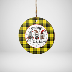 Clan MacLeod of Lewis Modern Tartan Tartan Crest Gnome Round Ceramic Ornament CJ91 MacLeod of Lewis Modern Tartan Tartan Christmas   