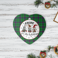 Clan Duncan Ancient Tartan Tartan Crest Gnome Heart Ceramic Ornament LB91 Duncan Ancient Tartan Tartan Christmas   