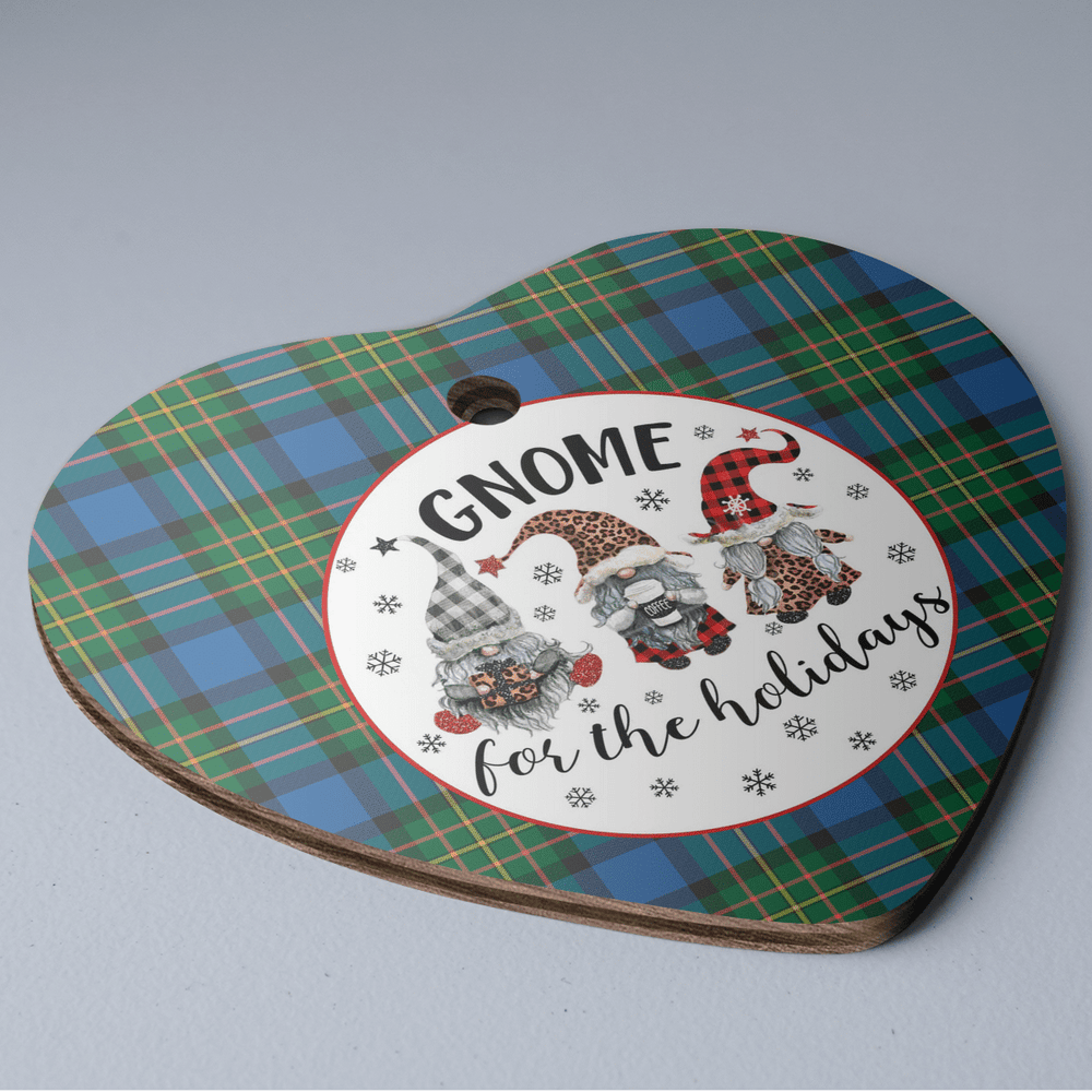 Clan MacLaren Ancient Tartan Tartan Crest Gnome Heart Ceramic Ornament TP53 MacLaren Ancient Tartan Tartan Christmas   