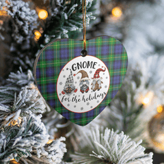 Clan Gordon Modern Tartan Tartan Crest Gnome Heart Ceramic Ornament BU23 Gordon Modern Tartan Tartan Christmas   