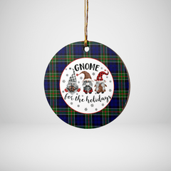 Clan Colquhoun Modern Tartan Tartan Crest Gnome Round Ceramic Ornament XO44 Colquhoun Modern Tartan Tartan Christmas   