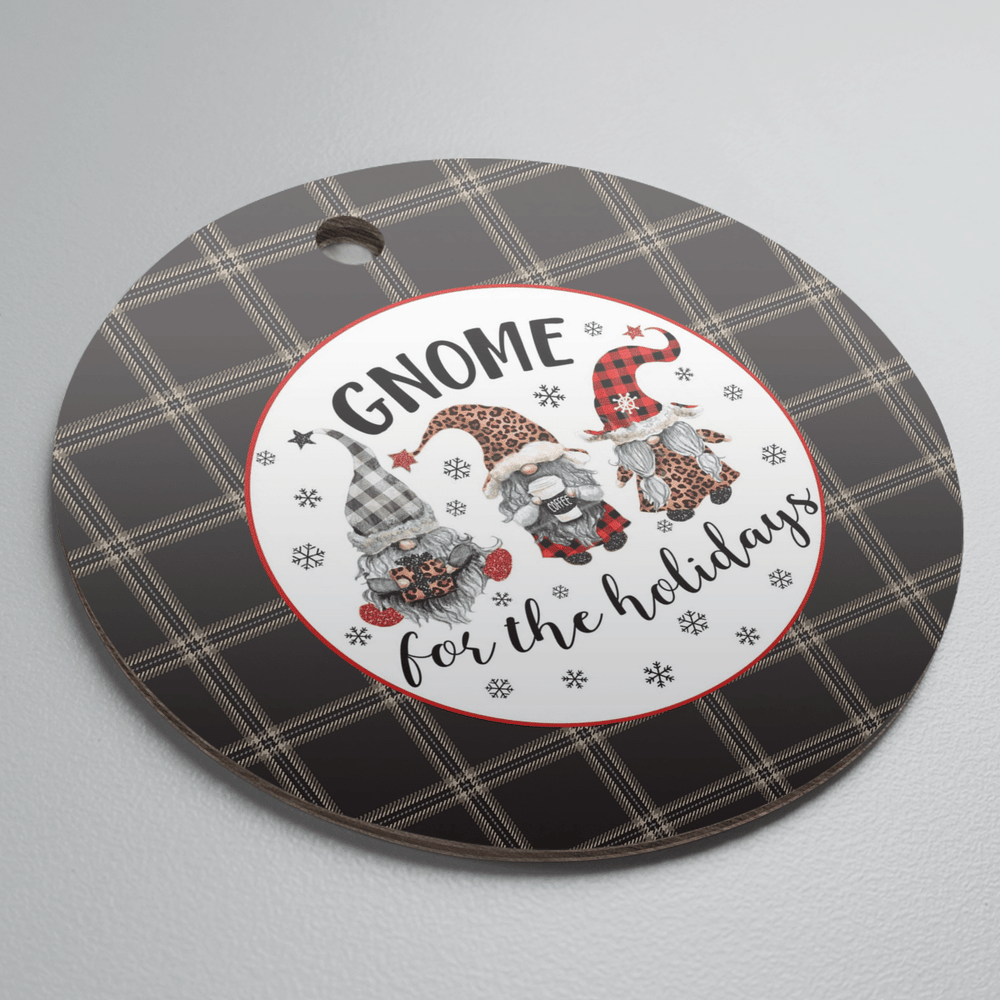 Clan Eternity Tartan Tartan Crest Gnome Round Ceramic Ornament EK60 Eternity Tartan Tartan Christmas   