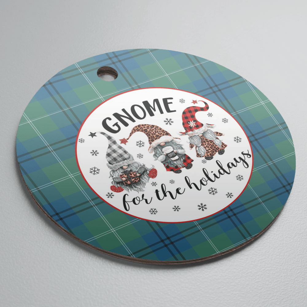 Clan Oliphant Ancient Tartan Tartan Crest Gnome Round Ceramic Ornament LM98 Oliphant Ancient Tartan Tartan Christmas   
