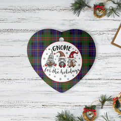 Clan Chalmer Tartan Tartan Crest Gnome Heart Ceramic Ornament QI52 Chalmer Tartan Tartan Christmas   