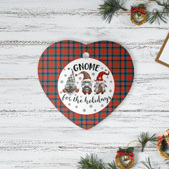 Clan MacDuff Ancient Tartan Tartan Crest Gnome Heart Ceramic Ornament KG97 MacDuff Ancient Tartan Tartan Christmas   