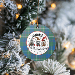 Clan MacIntyre Hunting Ancient Tartan Tartan Crest Gnome Round Ceramic Ornament IN91 MacIntyre Hunting Ancient Tartan Tartan Christmas   