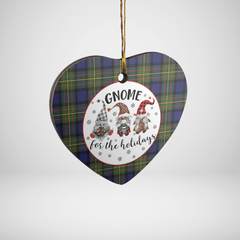 Clan MacLaren Modern Tartan Tartan Crest Gnome Heart Ceramic Ornament VZ57 MacLaren Modern Tartan Tartan Christmas   