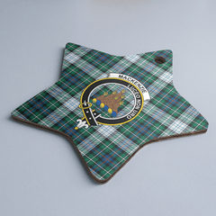 Clan MacKenzie Dress Ancient Tartan Crest Star Ceramic Ornament OT98 MacKenzie Dress Ancient Tartan Tartan Christmas   