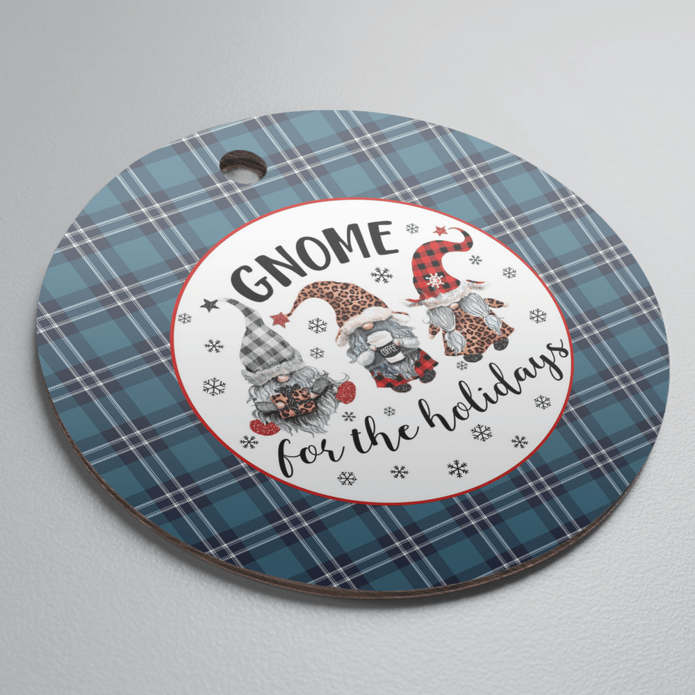 Clan Earl of St Andrews Tartan Tartan Crest Gnome Round Ceramic Ornament IC15 Earl of St Andrews Tartan Tartan Christmas   