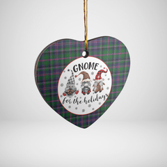 Clan Cooper Modern Tartan Tartan Crest Gnome Heart Ceramic Ornament QS58 Cooper Modern Tartan Tartan Christmas   